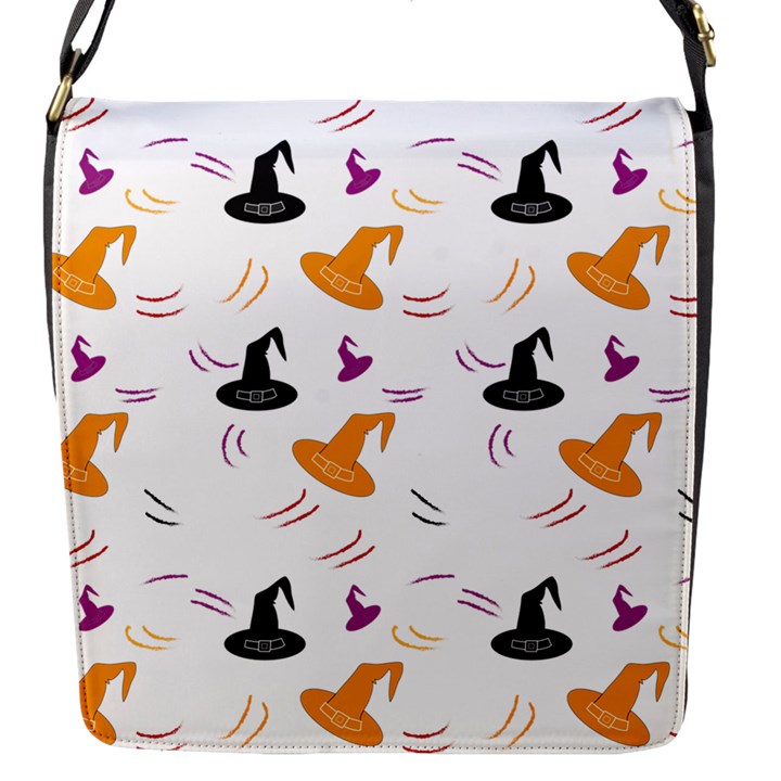 Witch Hat Witch Magic Halloween Flap Closure Messenger Bag (S)