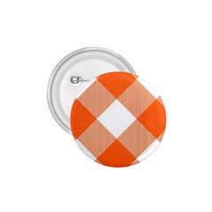 Orange and white diagonal plaids 1.75  Buttons