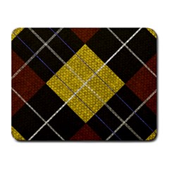 Modern Yellow Golden Plaid Small Mousepad