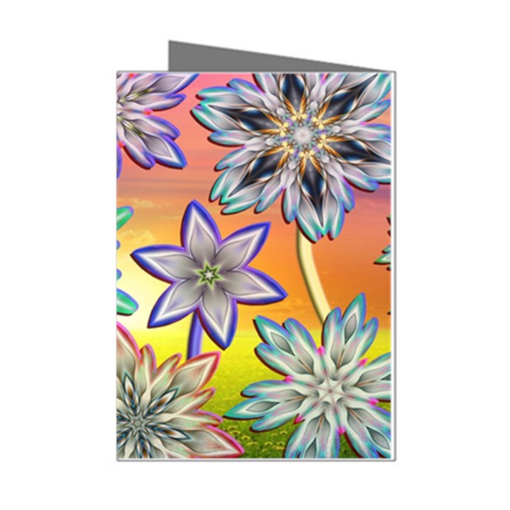 Flower Nature Garden Bloom Flora Mini Greeting Cards (Pkg of 8)