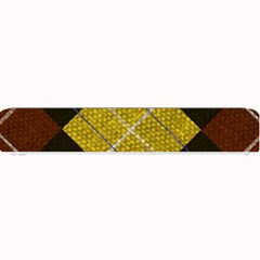 Modern Yellow Golden Plaid Small Bar Mat by ConteMonfrey