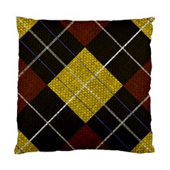 Modern Yellow Golden Plaid Standard Cushion Case (two Sides) by ConteMonfrey