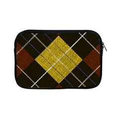 Modern Yellow Golden Plaid Apple Ipad Mini Zipper Cases by ConteMonfrey