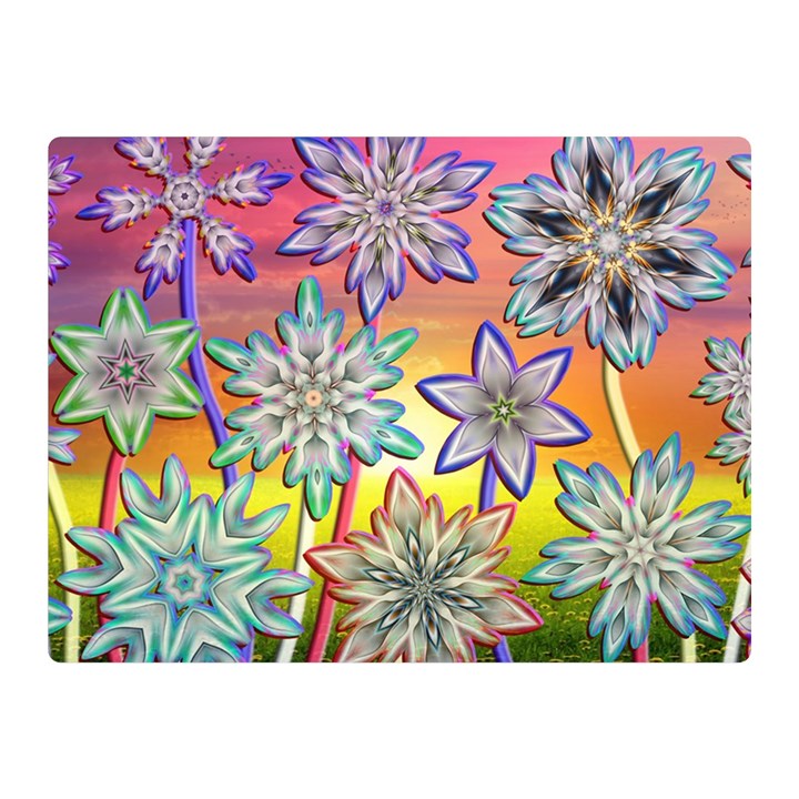 Flower Nature Garden Bloom Flora Double Sided Flano Blanket (Mini) 