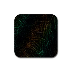 Background Pattern Texture Design Rubber Square Coaster (4 Pack)