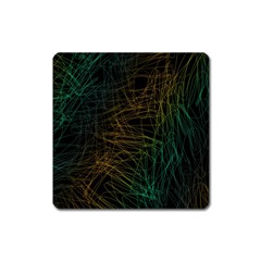 Background Pattern Texture Design Square Magnet by Ravend