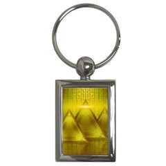 Hieroglyphic Egypt Egyptian Key Chain (rectangle) by Ravend