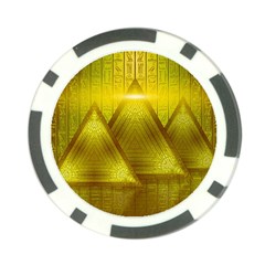 Hieroglyphic Egypt Egyptian Poker Chip Card Guard by Ravend