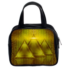 Hieroglyphic Egypt Egyptian Classic Handbag (two Sides) by Ravend