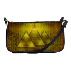 Hieroglyphic Egypt Egyptian Shoulder Clutch Bag by Ravend