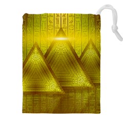 Hieroglyphic Egypt Egyptian Drawstring Pouch (5xl) by Ravend