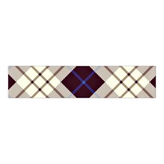 Blue, Purple And White Diagonal Plaids Velvet Scrunchie by ConteMonfrey