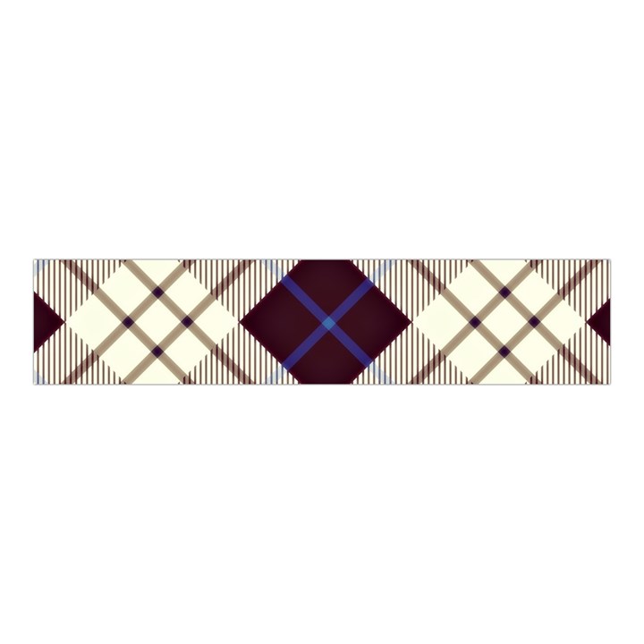 Blue, purple and white diagonal plaids Velvet Scrunchie