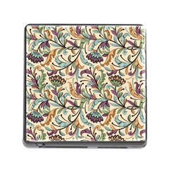 Wallpaper Floral Pattern Memory Card Reader (square 5 Slot)