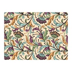 Wallpaper Floral Pattern Double Sided Flano Blanket (mini)  by Ravend