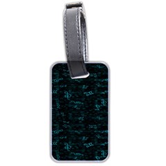 Music Pattern Music Note Doodle Luggage Tag (two Sides) by Ravend