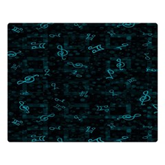 Music Pattern Music Note Doodle Double Sided Flano Blanket (large)  by Ravend