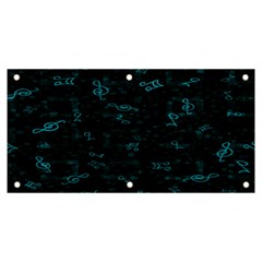 Music Pattern Music Note Doodle Banner And Sign 6  X 3 