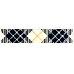 Black, Yellow And White Diagonal Plaids Large Flano Scarf  by ConteMonfrey