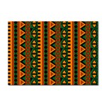 African Pattern Texture Sticker A4 (10 pack) Front