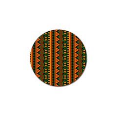 African Pattern Texture Golf Ball Marker by Ravend