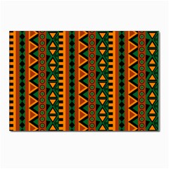 African Pattern Texture Postcard 4 x 6  (pkg Of 10)