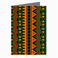 African Pattern Texture Greeting Card by Ravend