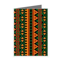 African Pattern Texture Mini Greeting Card