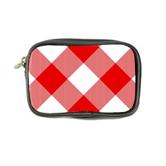 Red And White Diagonal Plaids Coin Purse by ConteMonfrey