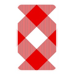 Red And White Diagonal Plaids Memory Card Reader (rectangular) by ConteMonfrey