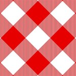 Red and white diagonal plaids Play Mat (Rectangle) Front