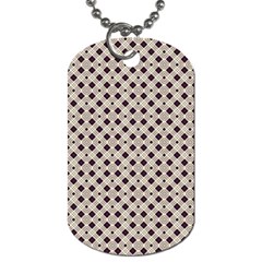 Diagonal Gray And Blue Dog Tag (two Sides) by ConteMonfrey