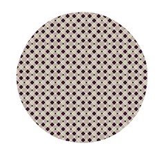 Diagonal Gray And Blue Mini Round Pill Box by ConteMonfrey