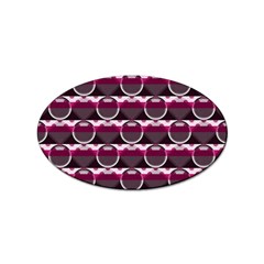 Background Geometric Pattern Orb Pattern Sticker (oval) by Ravend