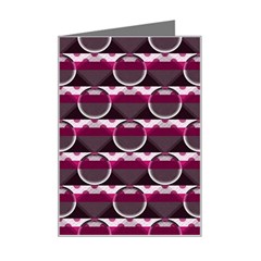 Background Geometric Pattern Orb Pattern Mini Greeting Card