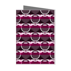 Background Geometric Pattern Orb Pattern Mini Greeting Cards (pkg Of 8)