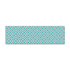 Diagonal Turquoise Plaids Sticker (bumper) by ConteMonfrey