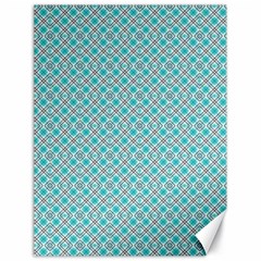 Diagonal Turquoise Plaids Canvas 18  X 24  by ConteMonfrey