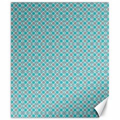 Diagonal Turquoise Plaids Canvas 20  X 24  by ConteMonfrey