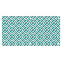 Diagonal Turquoise Plaids Banner And Sign 6  X 3  by ConteMonfrey