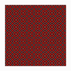 Red Diagonal Plaids Medium Glasses Cloth by ConteMonfrey