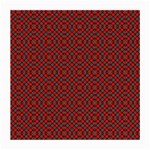 Red Diagonal Plaids Medium Glasses Cloth Front