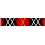 Black, red, white diagonal plaids Large Flano Scarf  Front