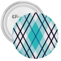 Ice blue diagonal plaids 3  Buttons