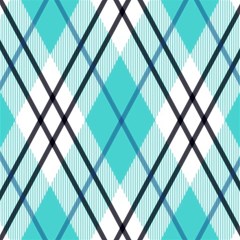 Ice Blue Diagonal Plaids Play Mat (square) by ConteMonfrey