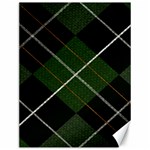 Modern Green Plaid Canvas 12  x 16  11.86 x15.41  Canvas - 1