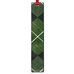 Modern Green Plaid Large Book Marks by ConteMonfrey