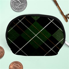 Modern Green Plaid Accessory Pouch (medium) by ConteMonfrey