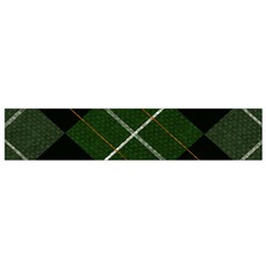 Modern Green Plaid Small Flano Scarf by ConteMonfrey