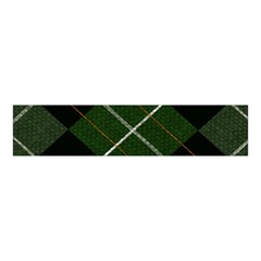 Modern Green Plaid Velvet Scrunchie by ConteMonfrey